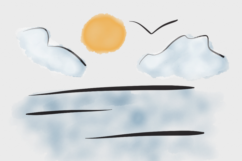 Ocean Sky Drawn